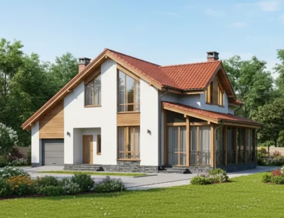 Проект дома из керамзитобетона до 140м²