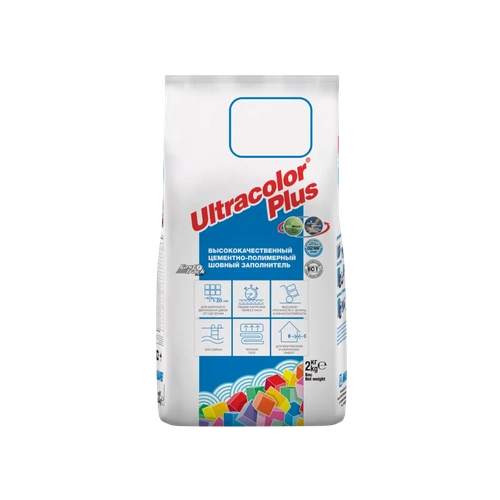 Mapei Ultracolor Plus, цементная быстросхватывающаяся затирка, 5 кг