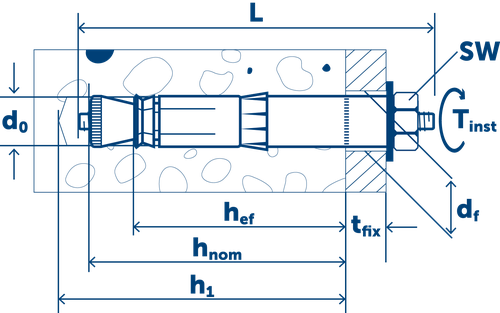 Sormat Анкер LIEBIG SUPERPLUS BLS самоподрезающий A4 M12-20/80/30