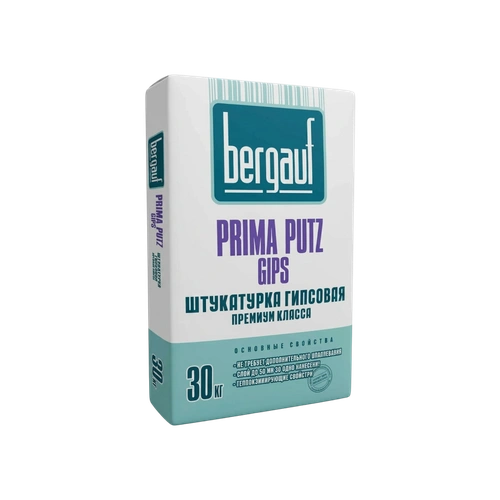 Bergauf Prima Putz Gips, штукатурка гипсовая, 30 кг